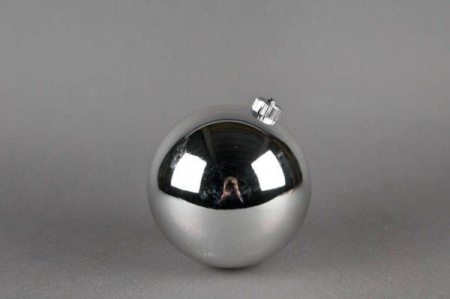 Boule en plastique argent D20cm
