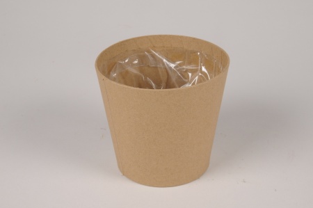 Cache-pot en carton kraft D11cm H10cm