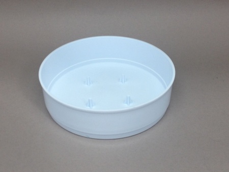 Paquet de 12 coupes en plastique blanc D15cm