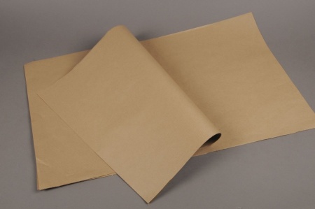 Rame de 250 feuilles papier kraft naturel 60 x 80cm