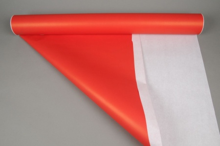 Rouleau de papier kraft rouge blanc 80cmx50m