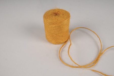 Rouleau fil de jute orange D2mm