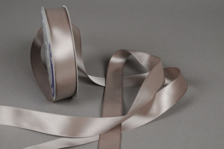 Ruban de satin gris 25mmx50m