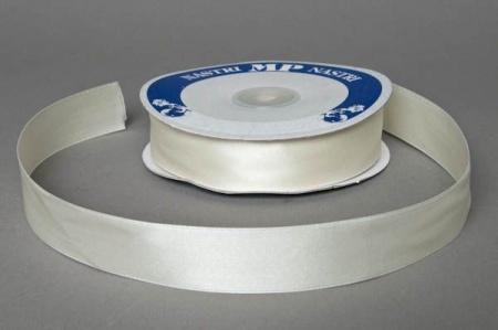 Ruban de satin ivoire 25mmx50m