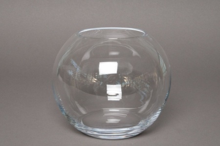 Vase en verre boule D25cm H20cm
