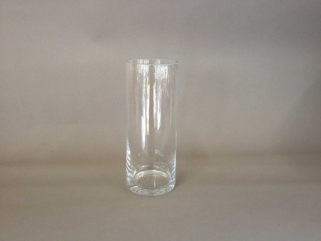 Vase en verre cylindre D10cm H20cm