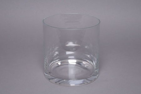 Vase en verre cylindre D15cm H15cm