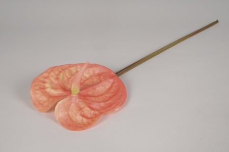 Anthurium artificiel orange H66cm