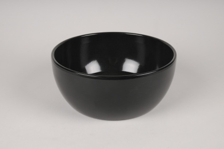 Coupe en céramique noire D22cm H9cm