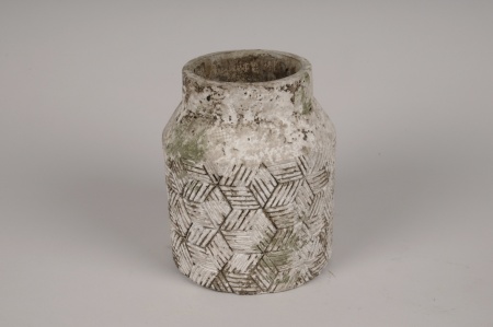 Vase en béton vieilli D15cm H18cm