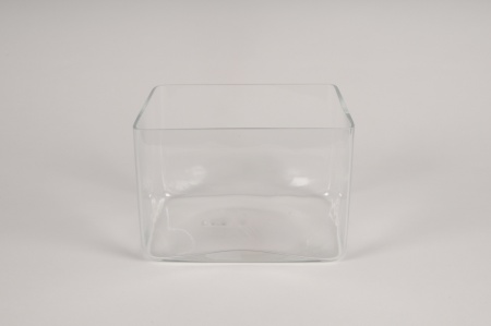Jardinière en verre 20x16cm H14cm