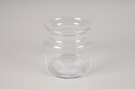 Vase bocal en verre D14cm H15cm