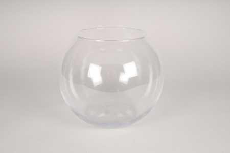 Vase en verre boule D26cm H23.5cm
