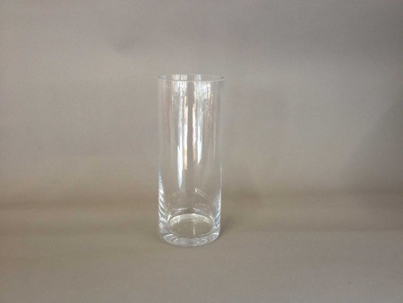 Vase en verre cylindre D10cm H25cm