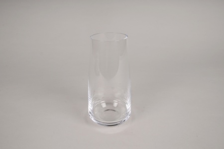 Vase en verre D7.5cm H16cm