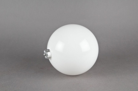 Boule en plastique blanc D15cm