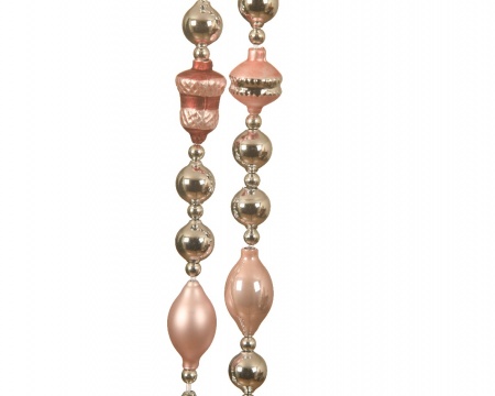 Guirlande en verre rose 180m