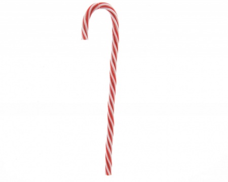 Sucre d'orge rouge et blanc H30cm