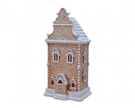 Maison en polyrésine 14x16,8cm H34,3cm