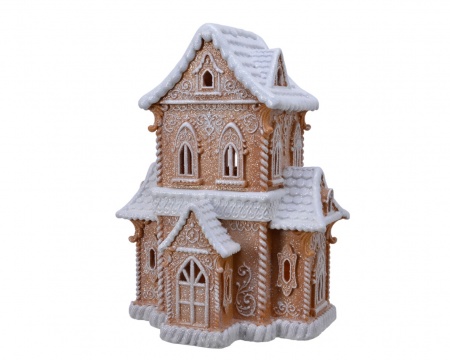Maison en polyrésine 21x27,5cm H37cm