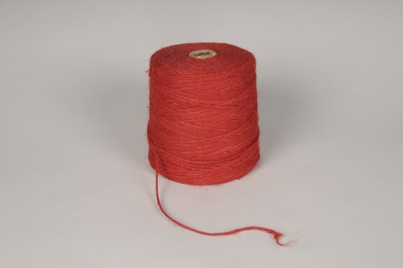 Rouleau fil de jute rouge D2mm