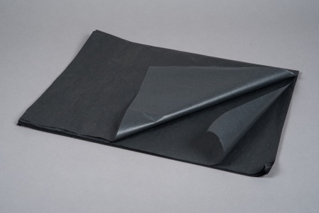 Paquet de 480 feuilles papier de soie noir 50x75cm