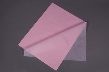 Paquet de 480 feuilles papier de soie rose 50x75cm