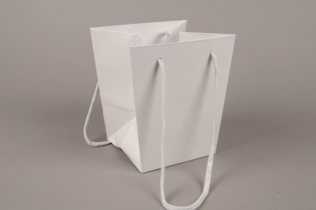 Paquet de 10 sacs trapèze gris 16x16cm H18cm