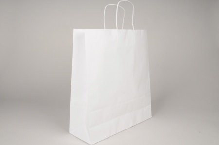 Paquet de 25 sacs kraft blanc 36cm x 41cm H41cm