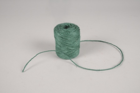 Rouleau fil de jute vert foncé D2mm