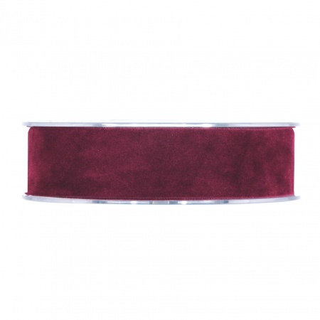 Ruban de velours bordeaux 25mm x 7m
