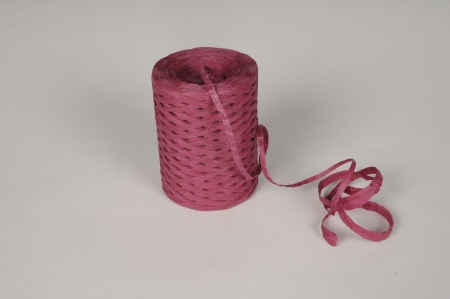 Bobine de raphia en papier bordeaux 200m