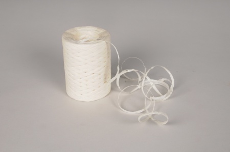 Bobine de raphia en papier crème 200m