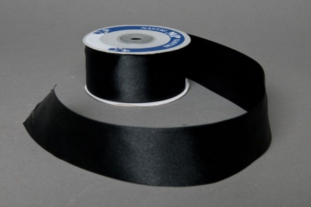 Ruban de satin noir 40mmx25m