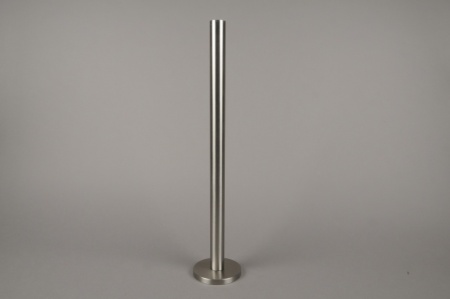 Bougeoir métal argent H51.5cm