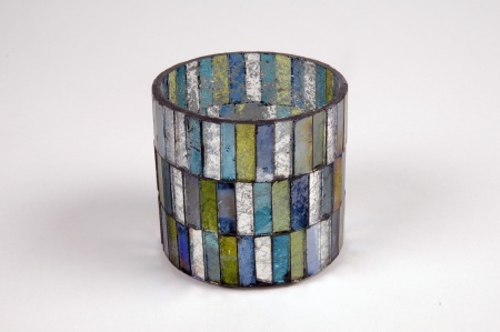 Photophore en verre D8cm H7.5cm