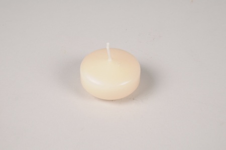 Boîte de 28 bougies flottantes crème