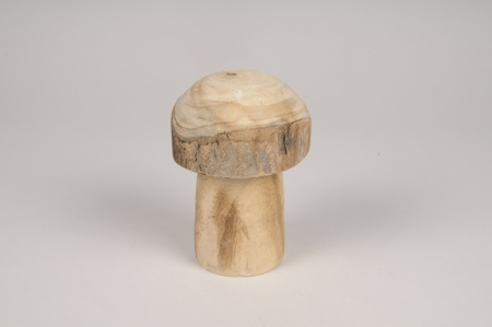 Champignon en bois D9cm H13.5cm