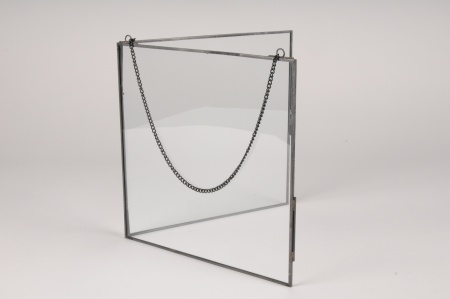 Cadre en verre à suspendre 25x25cm