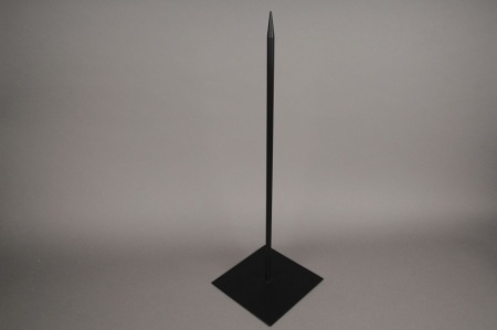 Socle métal noir 18x18cm H60cm
