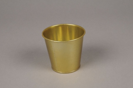 Cache-pot en zinc or D8.5cm H8cm