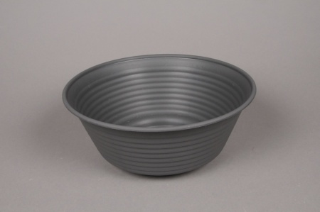 Coupe en plastique gris foncé D27.5cm H11cm