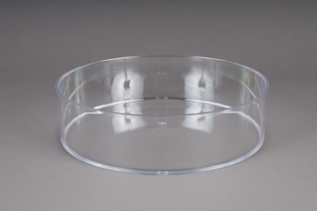 Coupe en plexi cristal rond D15cm H6.5cm