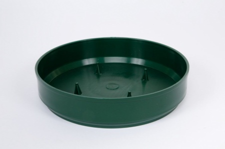 Paquet de 12 coupes en plastique vert D15cm