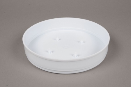 Paquet de 13 coupes en plastique blanc D20cm