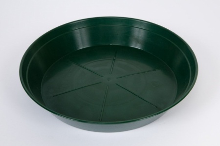 Soucoupe en plastique verte D10cm