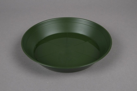 Soucoupe en plastique verte D20cm