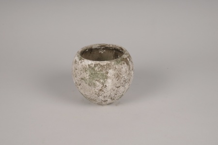 Cache-pot en béton vieilli D13cm H11cm