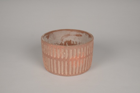 Coupe en béton terracotta D18cm H11cm