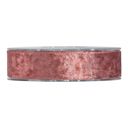 Ruban tissu rose foncé 25mm x 10m